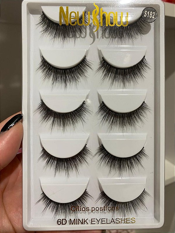 CÍLIOS POSTIÇOS 6D MINK EYELASHES S182 - NEW HOW