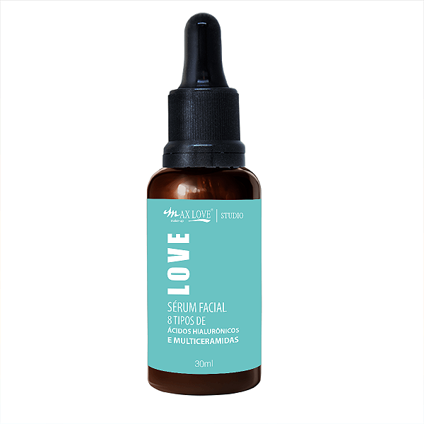 SÉRUM FACIAL 8 TIPOS DE ÁCIDOS HIALURÔNICOS E MULTICERAMIDAS - MAX LOVE