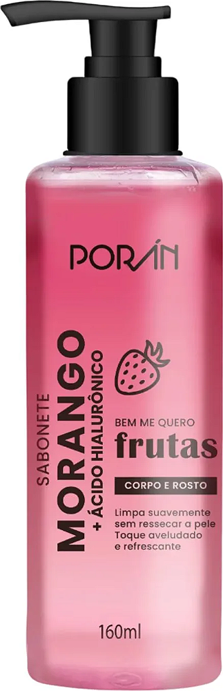 SABONETE CORPO E ROSTO MORANGO - PORÁN