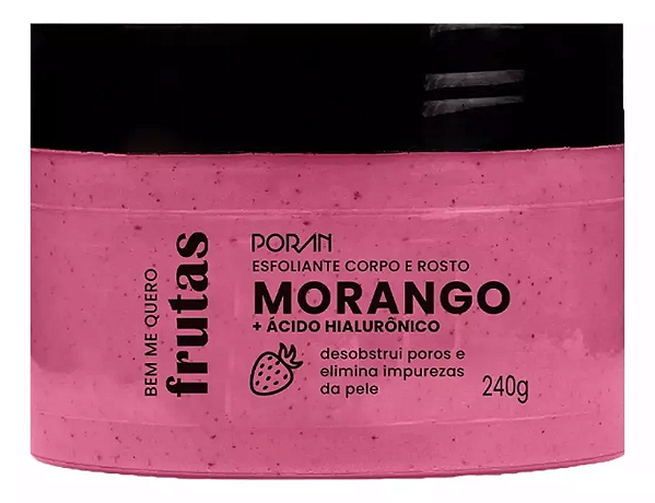 ESFOLIANTE CORPO E ROSTO MORANGO - PORÁN
