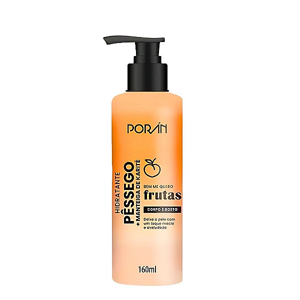 HIDRATANTE CORPO E ROSTO PÊSSEGO - PORÁN