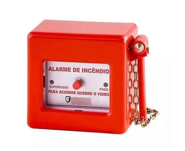 BOTOEIRA DE ALARME DE INCÊNDIO COM MARTELO
