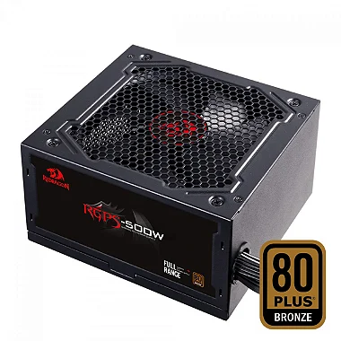 Fonte Atx 500w Redragon  80 Plus Bronze Pfc S/Cabo