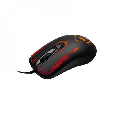 Mouse Usb C3tech Mg-12bk Gamer Preto Led Multicolorido