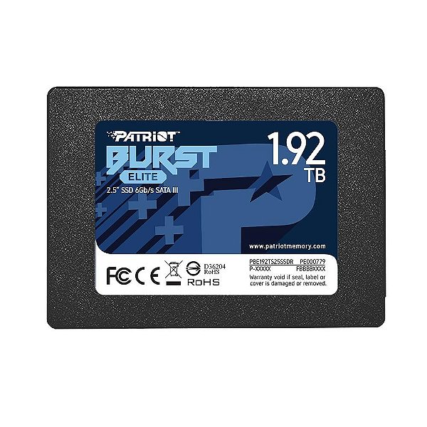 Hd Ssd Sata 1.92tb Patriot Burst Elite Sata 3 2.5 7mm - Pbe192ts25ssdr 450/320mb