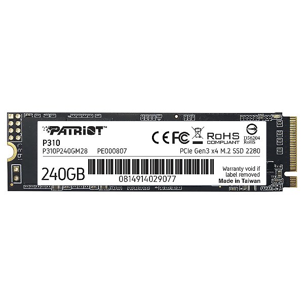 SSD M.2 NVMe Patriot P310 240GB