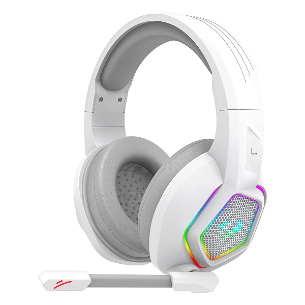 Headset Gamer Redragon Medea Rgb Branco H280w-Rgb