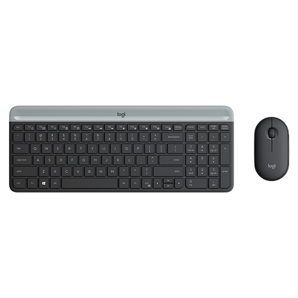 Teclado+mouse Sem Fio Logitech Mk470 Slim