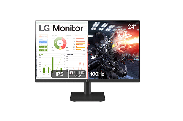 Monitor 24 Lg Gamer 24ms500-B 100hz Hdmi Ips Full Hd C/Saida Para Fone