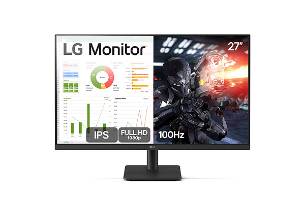 Monitor 27 Lg Gamer Ips Full Hd 100hz Hdmi - 27ms500-b