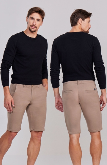 Bermuda Sarja Alfaiataria Kaqui Masculina 11521