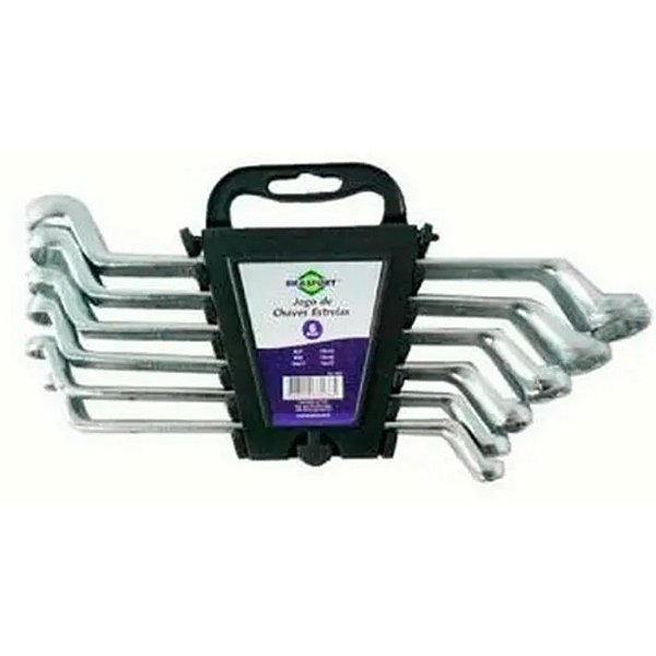 JOGO CHAVE ESTRELA 6 A 17MM C/6PCS BRASFORT E-COMMERCE