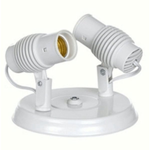SPOT PVC POPYLUX P/ 02 LAMP BRANCO EXTRALUZ