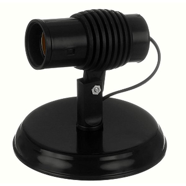 SPOT PVC POPYLUX P/ 01 LAMP PRETO EXTRALUZ