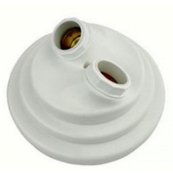 PLAFONIER DECORATIVO P/ 02 LAMP MOD LUXO DUOLUX BR EXTRALUZ