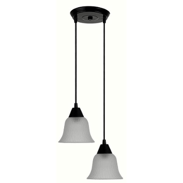 PENDENTE SINO P/ 02 LAMP PRETO EXTRALUZ