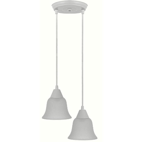 PENDENTE SINO P/ 02 LAMP BRANCO EXTRALUZ