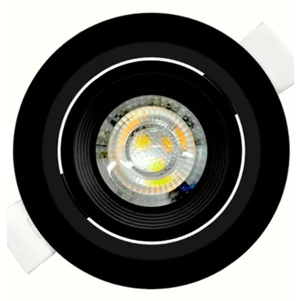 SPOT LED MR11 3W REDONDO 6500K PRETO ELGIN