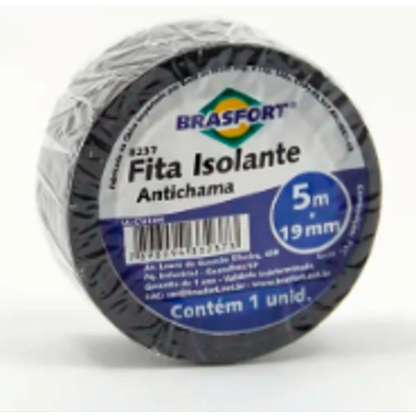 FITA ISOLANTE ANTICHAMA 5 MTS BRASFORT