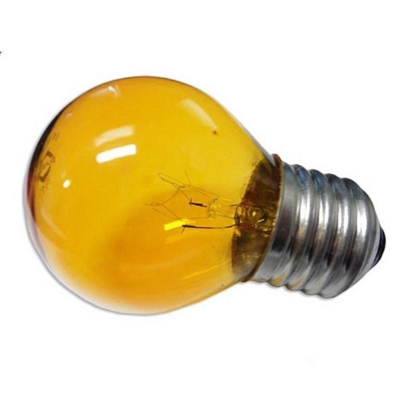 LAMPADA BOLINHA 15W 127V E27 BG35 AMARELA BRASFORT