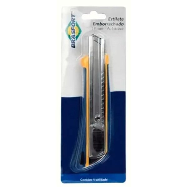 ESTILETE EMBORRACHADO 18MM BRASFORT