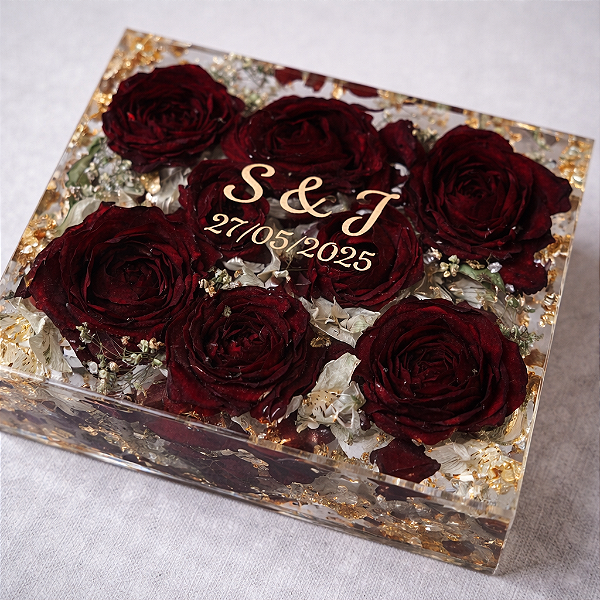 ETERNIZAÇÃO DE BUQUE 20*20*6CM