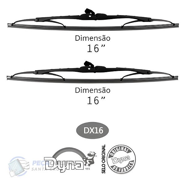 Palheta Dyna DX16 16/16" Gol /94 D20/ Corcel Original