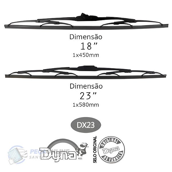 Palheta Dyna DX23 23/18" Palio/Strada 96/ Original