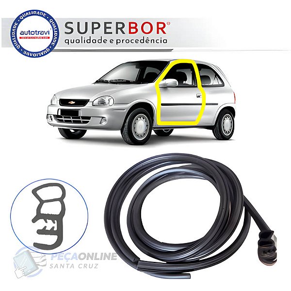 Borracha Porta Corsa/Celta 2 portas Autotravi 40018