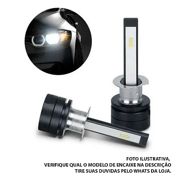 Kit Super Led Nano Encaixe H7 6000K 7200LM E-Tech
