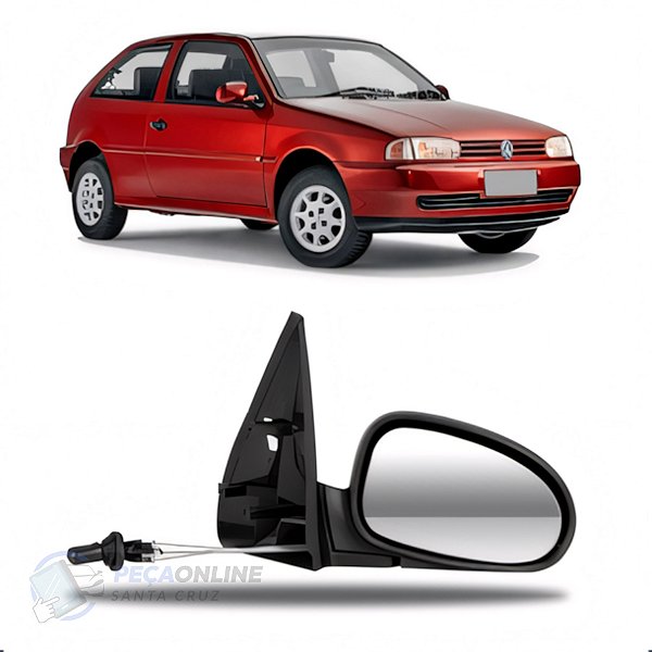 Retrovisor Externo Gol/ Parati 95/... 2 portas LD C/Regulagem