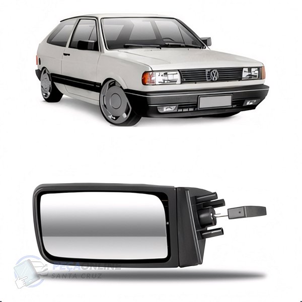 Retrovisor Externo Gol/ Parati/ Saveiro 87/94 LD C/Regulagem