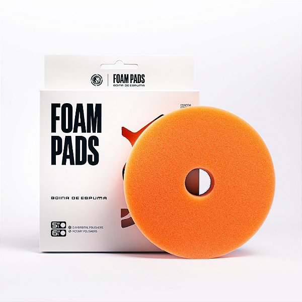 Boina De Espuma One Step Pad Laranja - 5,25 Wolf Pads