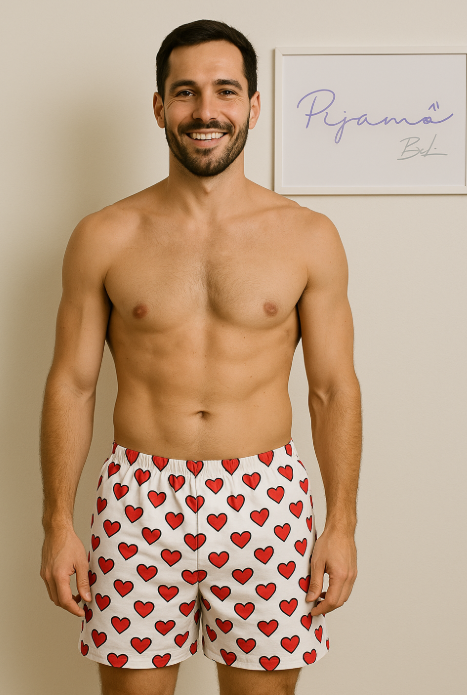 Pijama Samba - Short - Coração 18 - PIJAMÔ