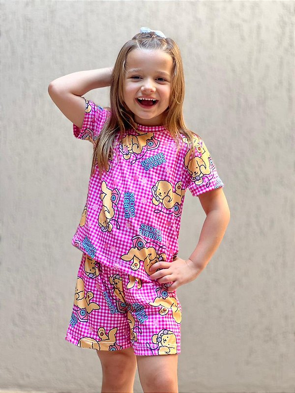 Pijama Tradicional Infantil - Manga Curta com Short - Bobbie Good 01