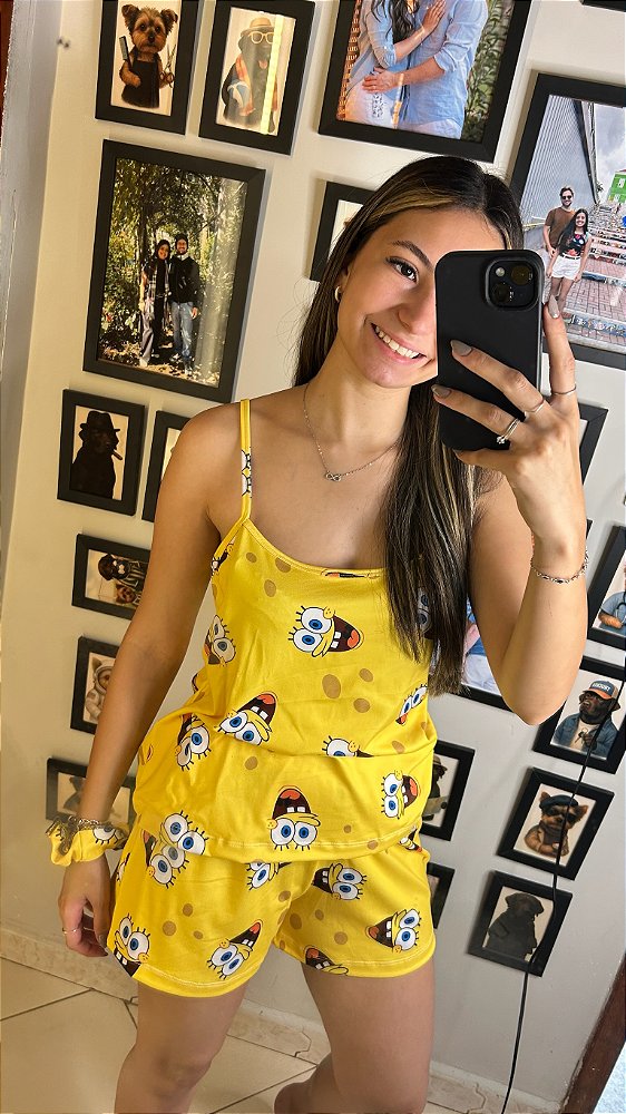 Pijama Sofia - Alcinha com Short - Bob 02