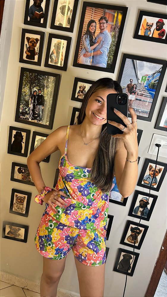 Pijama Sofia - Alcinha com Short - Ursinho 23