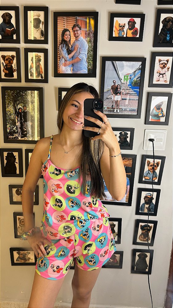 Pijama Sofia - Alcinha com Short - Poderosas 04