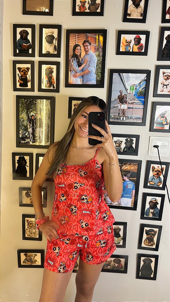 Pijama Sofia - Alcinha com Short - Poderosas 03