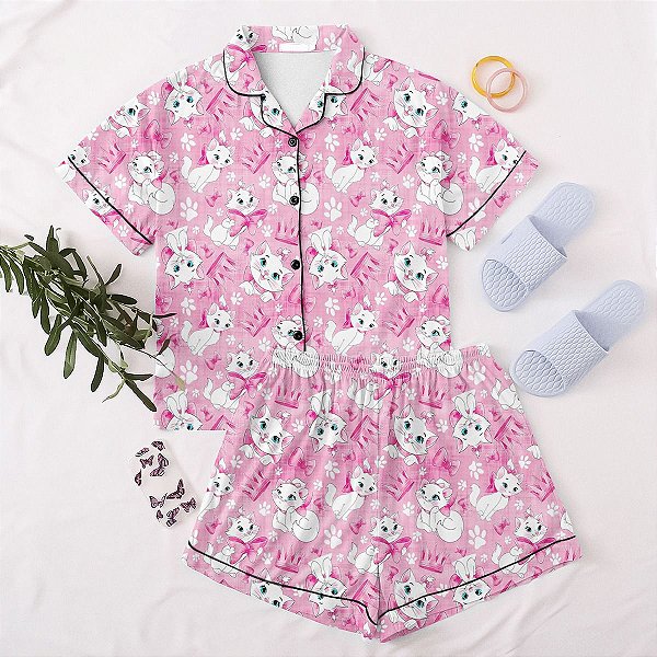 Pijama Americano - Manga Curta c/ Short - Marrie 03