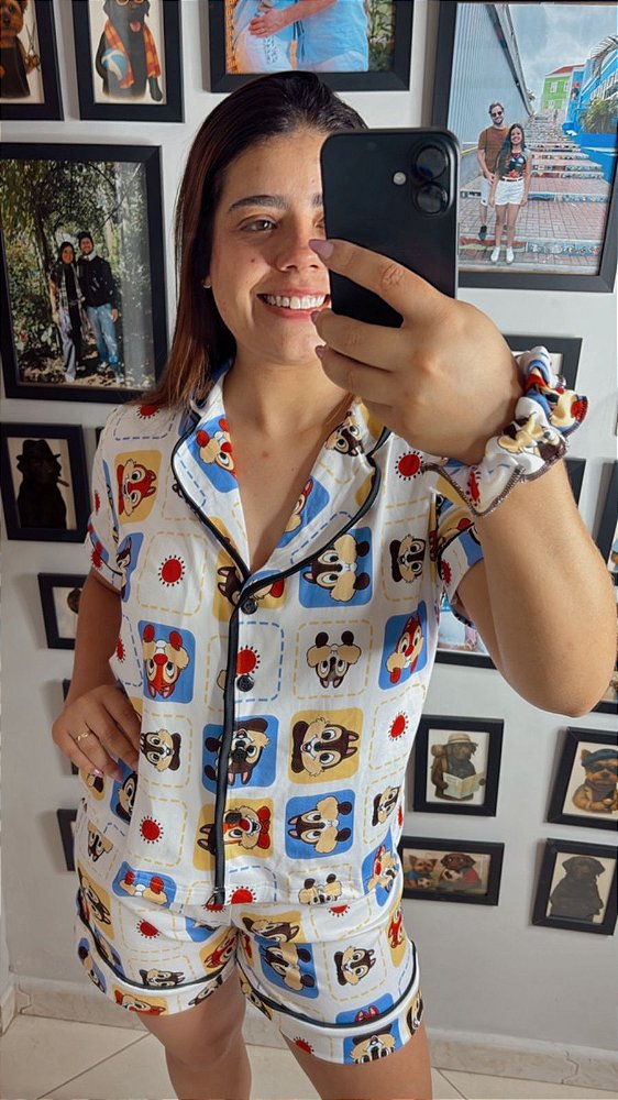 Pijama Americano - Manga Curta c/ Short - Alvim 01
