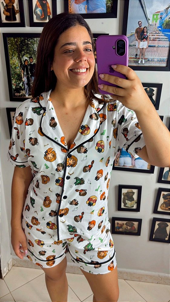 Pijama Americano - Manga Curta c/ Short - Harry 02