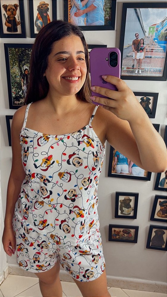 Pijama Sofia - Alcinha com Short - Personagem 19