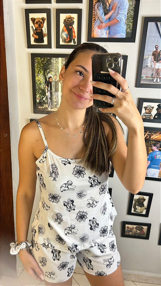 Pijama Sofia - Alcinha com Short - Minnie 9