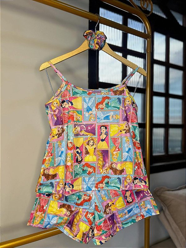 Pijama Sofia - Alcinha com Short - Princesas 01
