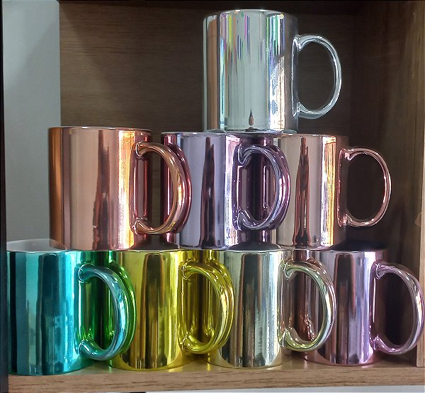 Caneca colorida Espelhadas
