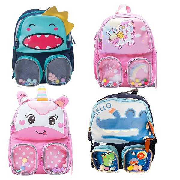 Mochila Escolar Infantil Menina Menino Bolsa Resistente