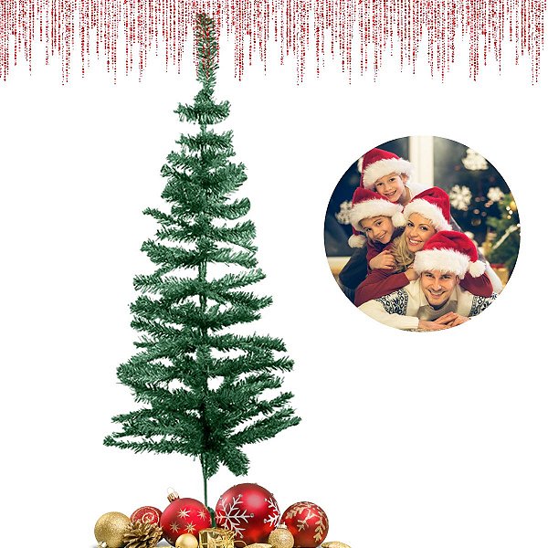 Árvore De Natal Pinheiro Médio 120cm Decoração Natalina