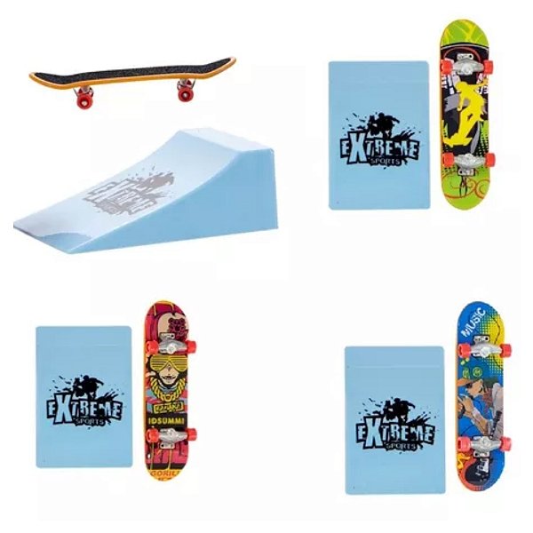 Kit 3 Skate Radical De Dedo Fingerboard