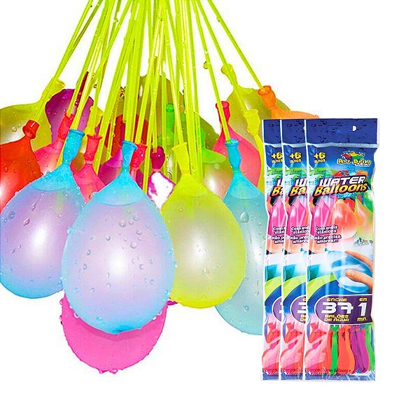 Kit 111 Balão De Água Guerra De Bexigas Water Balloon